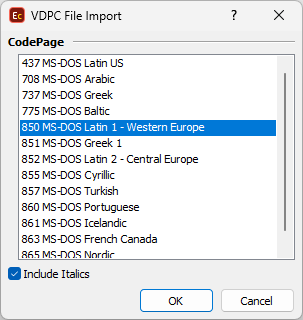 &nbsp;Import Configuration