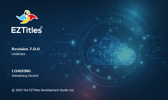 &nbsp;EZTitles Splash screen