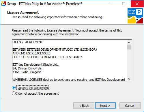 &nbsp;License Agreement
