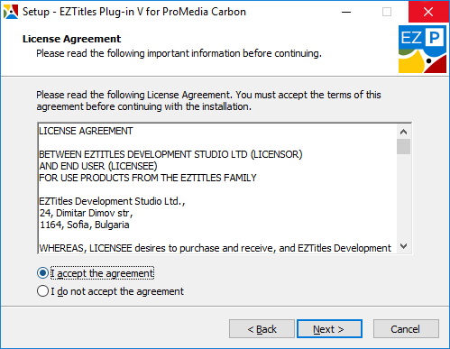&nbsp;License Agreement&nbsp;